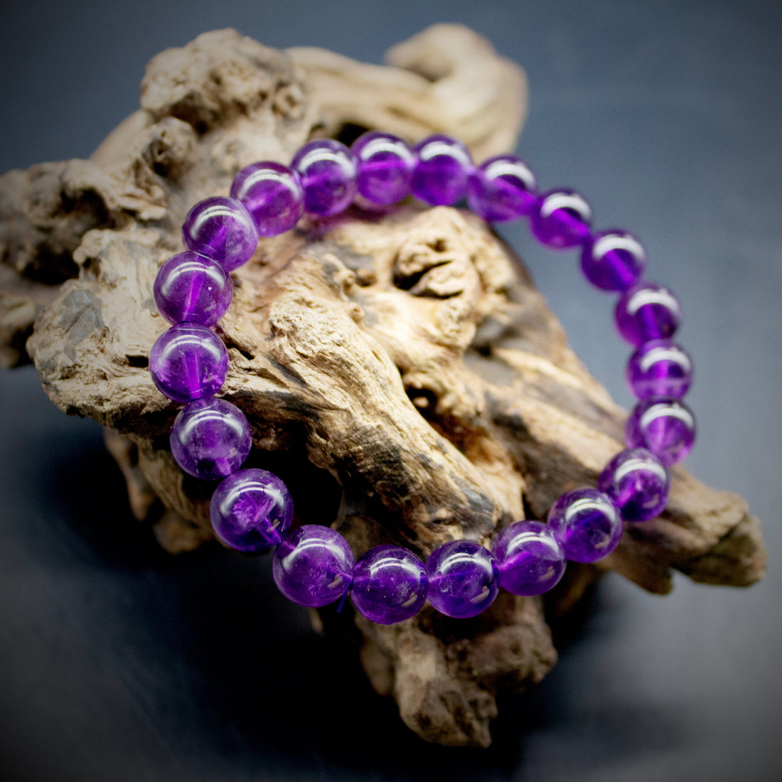 Amethyst Bracelet Transport Single Circle Crystal Purple Fortune Bracelet