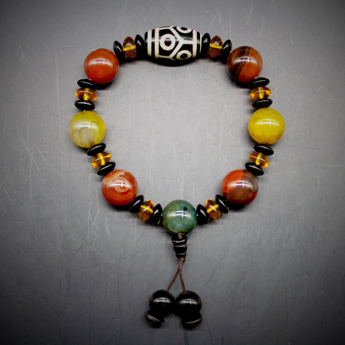 Fortune Guardian Tibetan Dzi Agate Bracelet