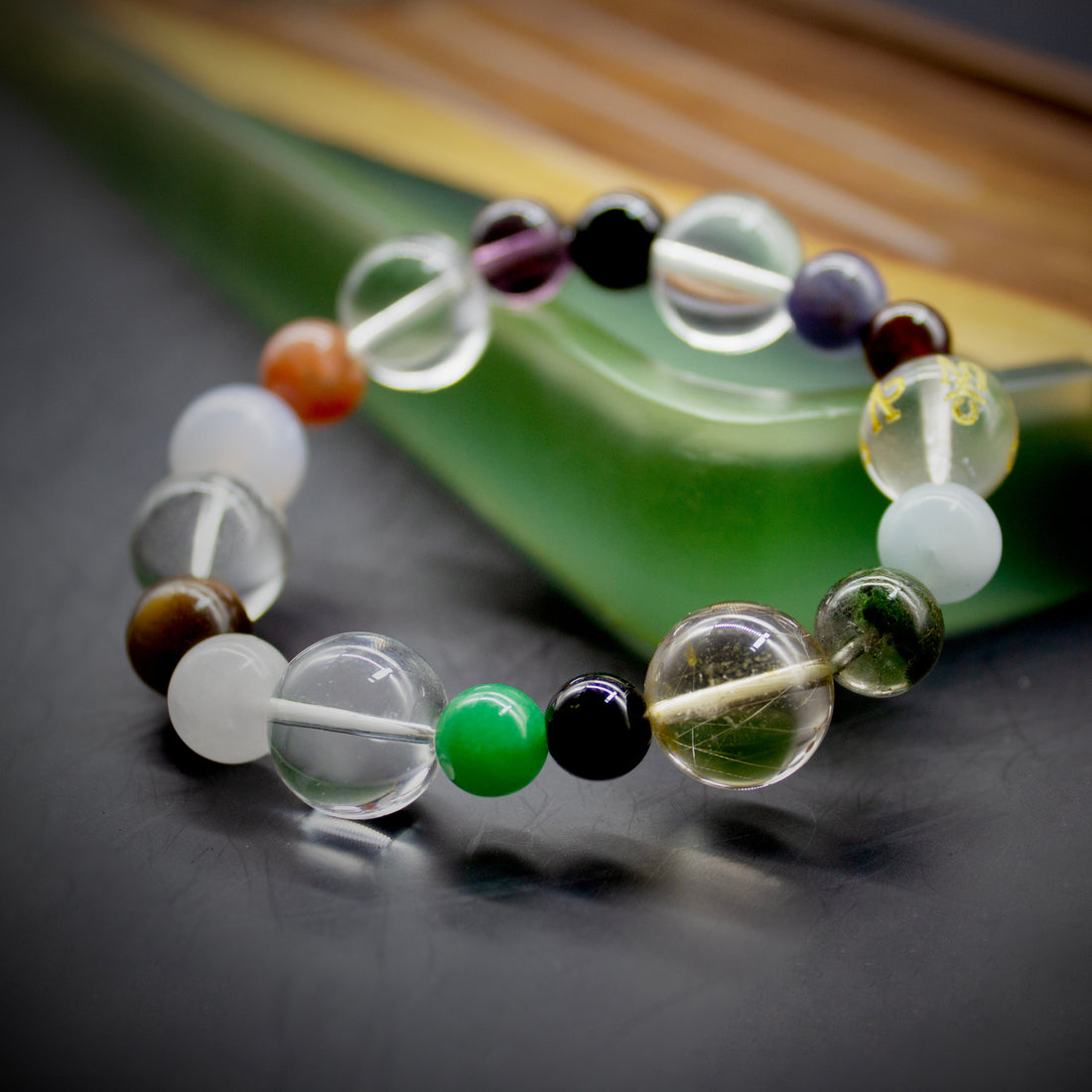 Yuzu-Inspired Multi-Gemstone Crystal Bracelet