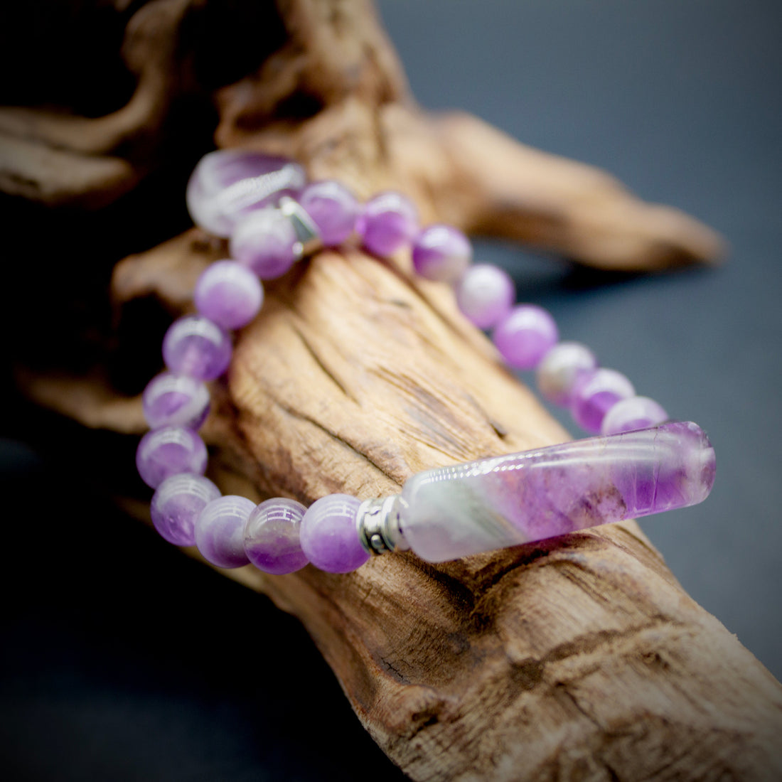 Amethyst Heart Serenity Bracelet