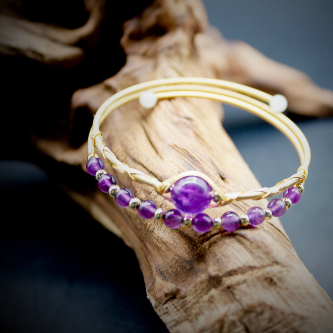 Lotus Serenity Amethyst Bracelet