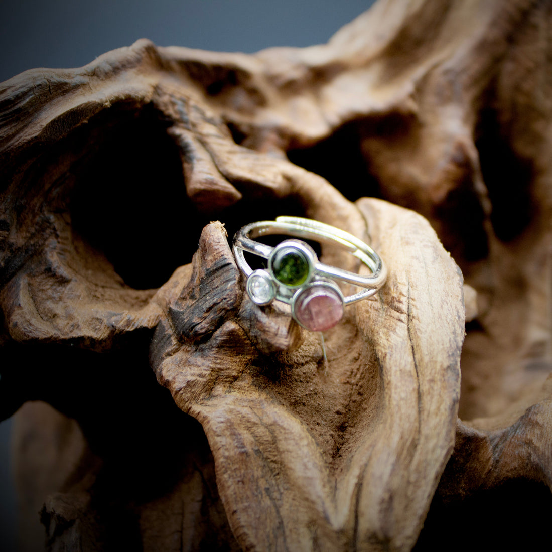 Natural Green Tourmaline Ring