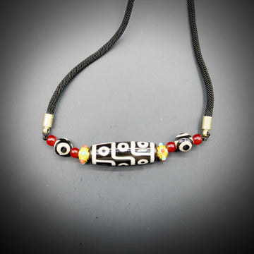 Ethnic style Tibetan style Nine eyed Tianzhu Necklace