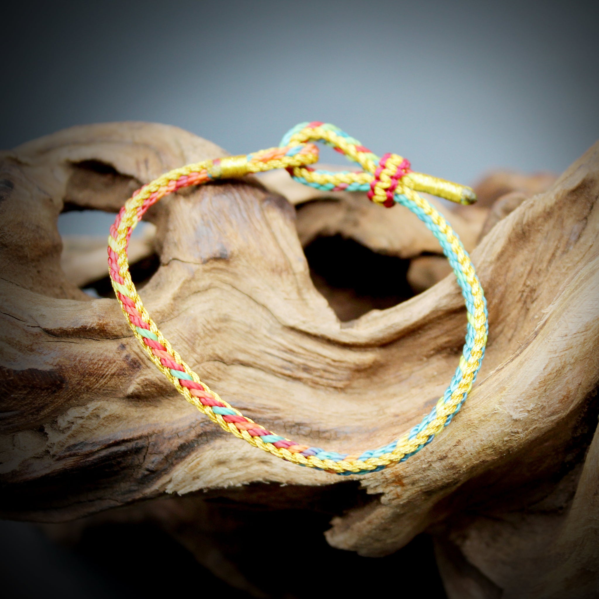 Colorful woven rope bracelet