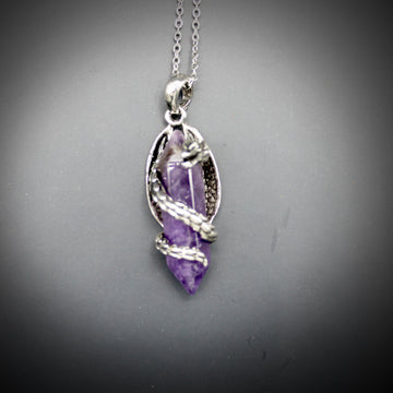 Amethyst Panlong Vintage Necklace