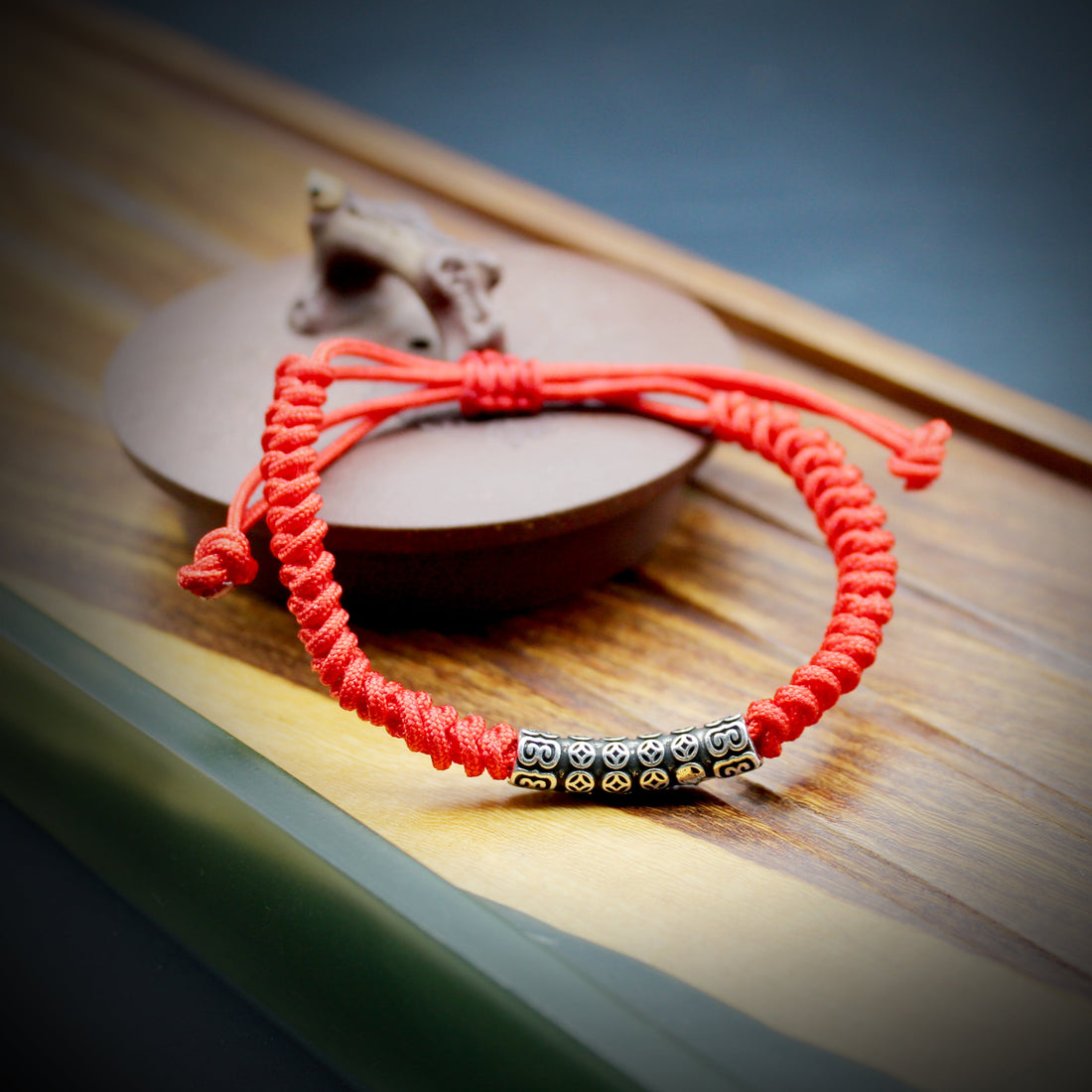 Tibetan Red Rope, Safe and Auspicious Diamond Knot, Hand Rope